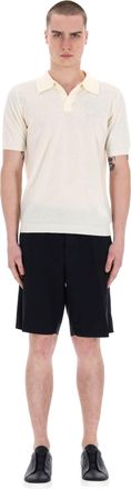 Roberto Collina Light Terry Open Collar Polo