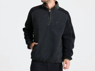 Roark Campover Fleece Mock Neck Jacket In Onyx