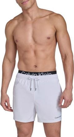Calvin Klein Swim Trunks in White at Nordstrom Rack, Size Xx-Large
