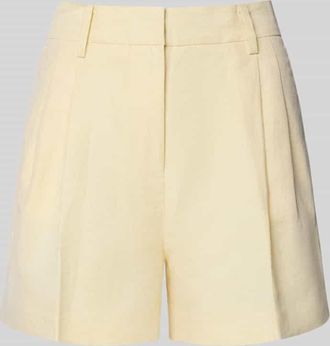 Michael Kors Shorts mit Eingrifftaschen und Ges&auml;&szlig;leistentaschen in Hellgelb, Gr&ouml;&szlig;e 34