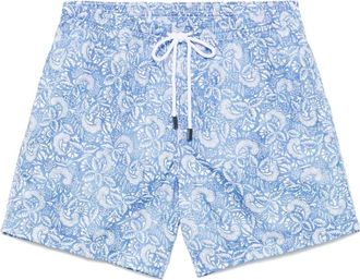Barba Costume da bagno con stampa - Blu