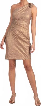 Trina Turk Etoile Mini Dress In Gold