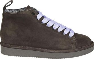 Panchic Suede Faux Fur Enkellaars - Dames - Sneakers - Bruin - 40 EU - Su&egrave;de - Schoenen