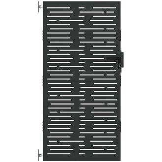 vidaXL Puerta De Jard&iacute;n, Puerta De Jard&iacute;n 85x100 Cm Dise&ntilde;o Cuadrado De Acero Corten Vidaxl