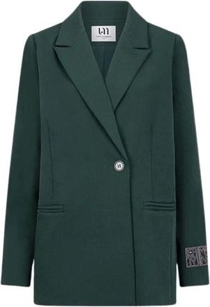 Lofty Manner Dames, Jassen, Groen, Maat: M Leer