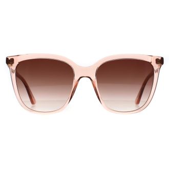 Calvin Klein Cat Eye Womens Transparant Rose Pink Peak Pink Gradient CK23506S