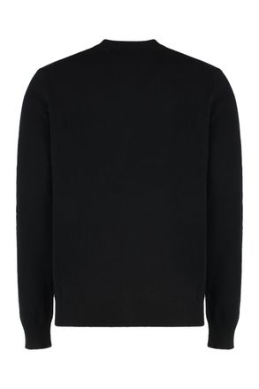 Comme Des Gar&ccedil;ons Logo-Embroidered Wool Cardigan - Black