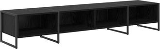 vidaXL Gabinete De Tv Roble Negro 170.5 X 36 X 30.5 Cm Vidaxl