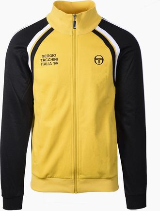 Sergio Tacchini Mens SERGIO TACCHINI GHIBLI DAVIS TRACK TOP MANGO MINT/BLACK/WHITE - Size: 40