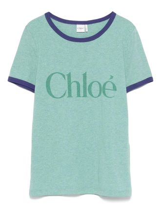 Tシャツ・カットソー Chloe FW25 Logo print T-shirt (CH25AJH20173 6B1) Chloé Cropped Boxy Logo T Shirt In Cotton Jersey | Chloé US