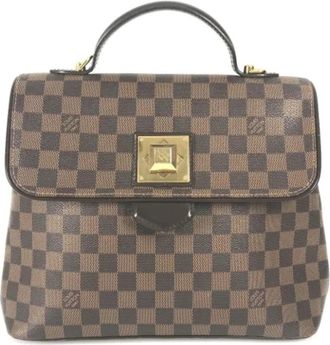 Louis Vuitton Pre-owned Damier Canvas Shoulder Bag - Dames - Vintage Handtas - Bruin - ONE Size - Vintage