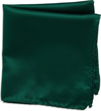 ConStruct Solid Satin Pocket Square in Hunter at Nordstrom Rack