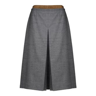 Prada Dames, Rokken, Grijs, Maat: M Wol