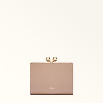 Furla Dots Coin Case S Anemone Pink Pink Sidney Calf Leather Woman