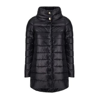 Herno Down Jackets, female, Black, Size: 2XL Stylish Puffer Jackets for Winter