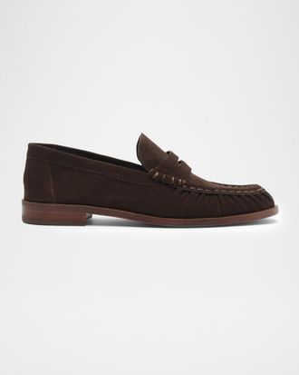 Schutz Tyche Suede Penny Loafers