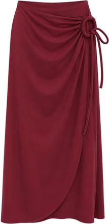 Max Mara Rokken, Dames, Rood, M, Maxi Skirts