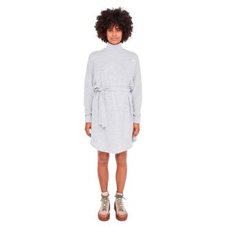 Noisy May Noisy may Womens Nmcity Ava L/S Short Dress Noos, Light Grey Mix, XS