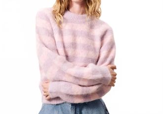 FRNCH Yuliya Pullover Sweater In Pale Pink