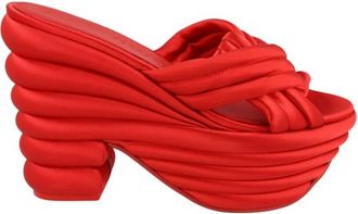 Ferragamo Rey Sculptural Platform Sandals, Size 8 C