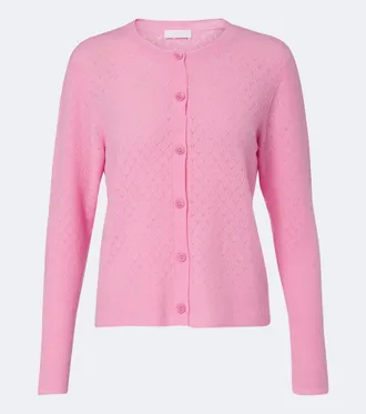 Eres Sucrerie pointelle wool-blend cardigan