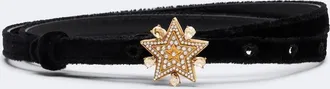 Dolce & Gabbana Embellished velvet belt
