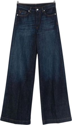 Nine In The Morning Nadia Broeken - Dames - Loose Fit Jeans - Blauw - W29 - Leer - Jeans