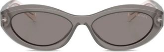 Prada Occhiali da sole Symbole ovali - Grigio