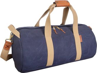 Boarding Pass Voyager 20In Waxed Canvas Shoe Pocket Duffle Bag