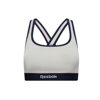 Reebok Bustier REEBOK JALA, Damen, Gr. XS (34), N-Gr, alabaster, Obermaterial: 95% Baumwolle, 5% Elasthan, unifarben, BHs Bustier, breite Tr&auml;ger, ohne B&uuml;gel,