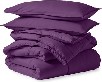 Bare Home All-Season Down Alternative Comforter Set - Oversized Queen in Lavender at Nordstrom