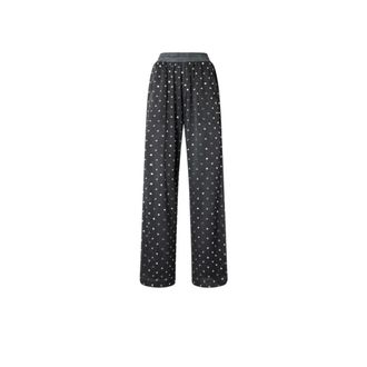 Pinko Wide Trousers, female, Black, Size: S Wide Trousers