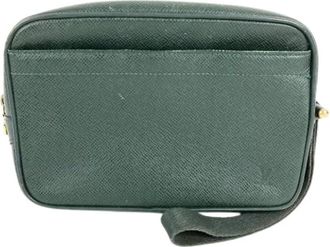 Louis Vuitton Pre-owned Clutch bag - unisex - Vintage Clutch - Groen - ONE Size - Leer - Vintage