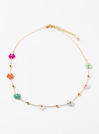 Simons Faceted-bead floral chain