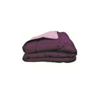 Les Tendances Couette Chaude Microfibre 400 Gr/m2 Calgary Prune + Parme 240x260cm