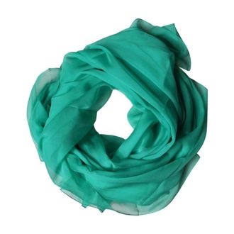 Dolce & Gabbana Silky Scarves, male, Green, Size: ONE SIZE Luxurious Silk Stole Neck Wrap Shawl Scarf