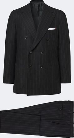 Kiton Pinstriped wool and cashmere suit