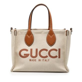 Gucci Pre-owned Gucci Medium Canvas Logo Tote Unisex 772144 520981