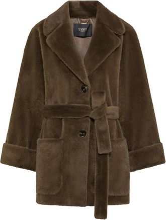 Seventy Cappotto in ecopelliccia Venezia - - Jackets - Donna - Marrone - S