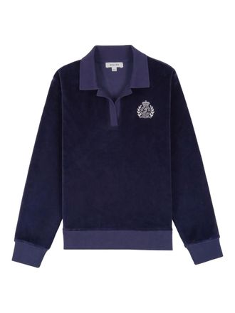 Sporty & Rich Felpa con applicazione NY - Blu