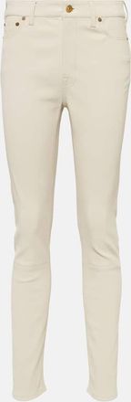 Polo Ralph Lauren High-rise skinny leg leather pant