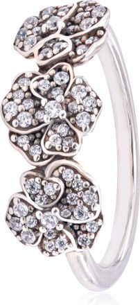 Pandora Moments Triple Pansy Flower Ring