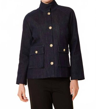 Dolce Cabo Classic Button Jacket In Denim