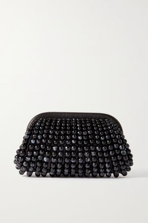 Cult Gaia Nia Embellished Leather Clutch - Black - One size