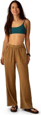 Carve Designs Nico Gauze Pant Nightdive in Golden at Nordstrom, Size X-Large 30