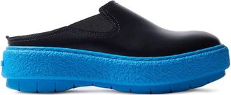 Sunnei Zwarte leren platform muil schoen - Heren - Slip ons - Zwart - 44 EU - Schoenen