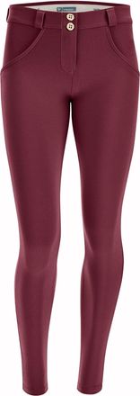 Freddy Leggings FREDDY Leggings WRUP2RC001ORG, Damen, Gr. L, EURO, rot (windsor wine), Obermaterial: 81% Baumwolle CO. 19% Elasthan EL., Hosen Leggings
