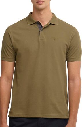 Barbour Tailored Fit Pima Cotton Polo in Olive at Nordstrom, Size Xx-Large