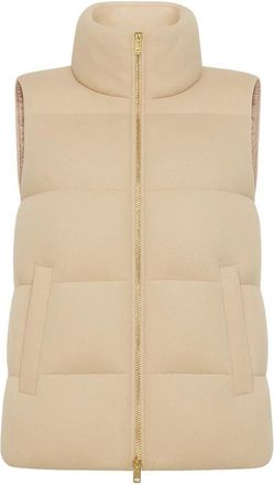 Peuterey Gouden Vest voor Vrouwen - Dames - Bodywarmers - Beige - S - Jassen