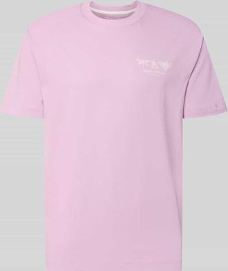 Marc O'Polo Relaxed Fit T-Shirt aus reiner Baumwolle in Flieder, Gr&ouml;&szlig;e XXXL